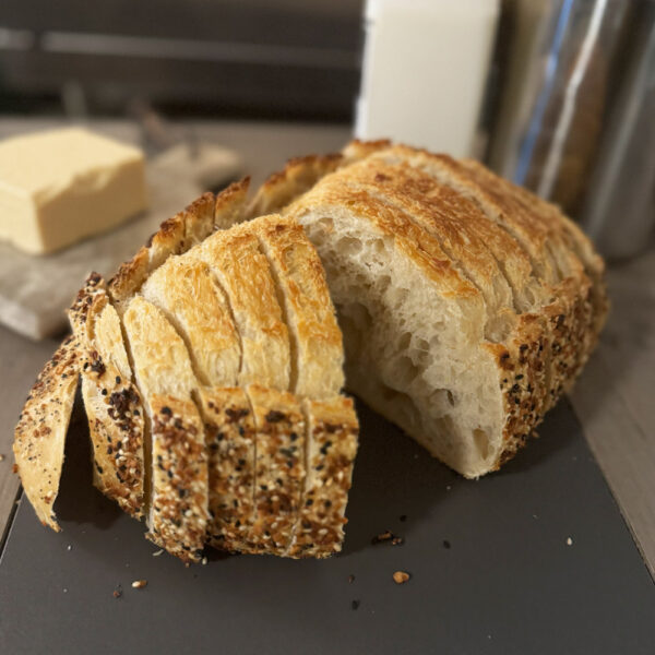 Sourdough Everything Loaf - Frozen Crumb