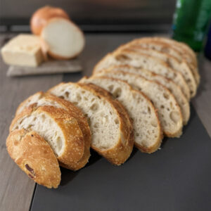 Sourdough Onion & Asiago Loaf - Frozen Crumb