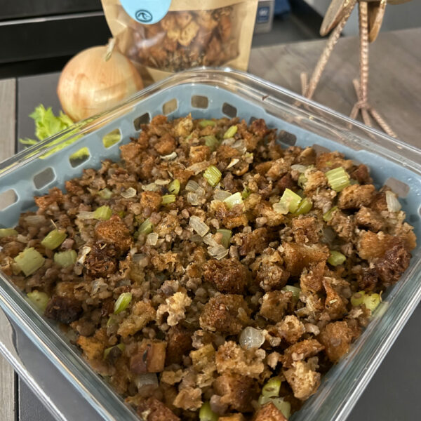 Sourdough bread cubes for stuffing