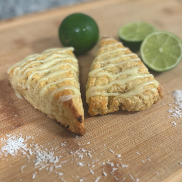 Sourdough Coconut Key Lime Scones