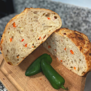 Sourdough Fiesta Loaf crumb